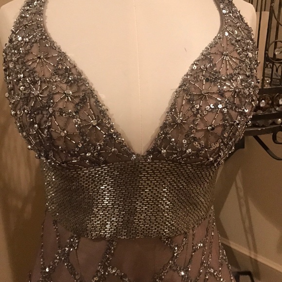 Gorgeous Hand Beaded Scala Cocktail Dress - Picture 2 of 6